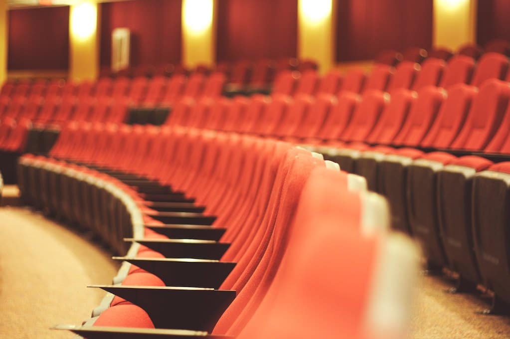 photo of rows of seats in a theatre