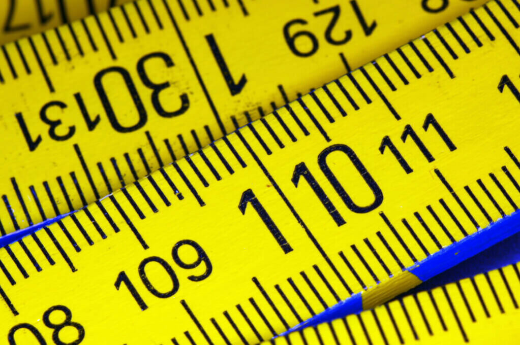 photo of yellow measuring tape