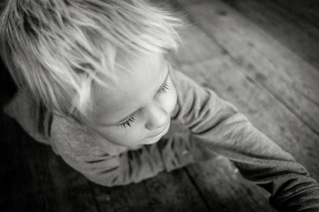 photo of boy crying