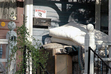 photo of messy porch