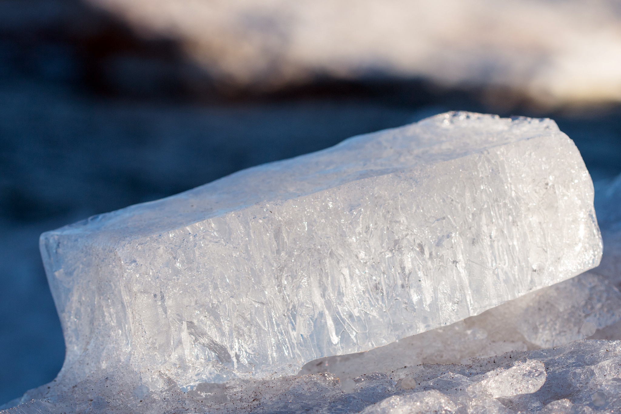 photo of block of ice