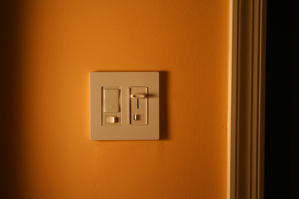 photo of a light switch
