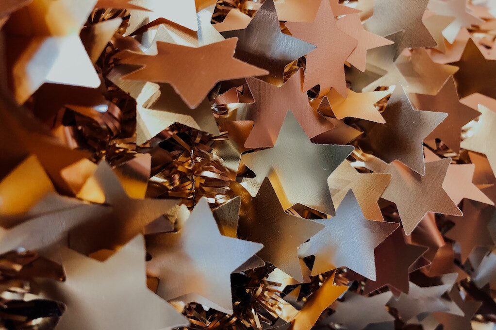 photo of paper stars
