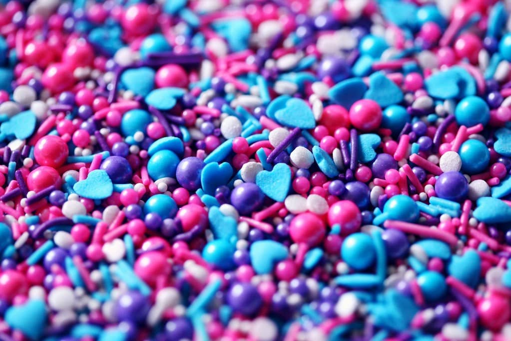 photo of multicolored sprinkles